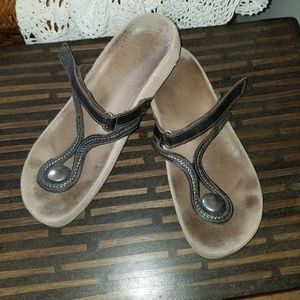 Naot leather upper sandals slip on flip flop